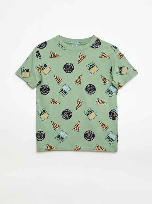 Lot de 3 t-shirts en coton - Kiabi