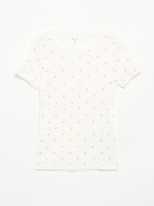 Lot de 3 t-shirts en maille pointelle - Kiabi