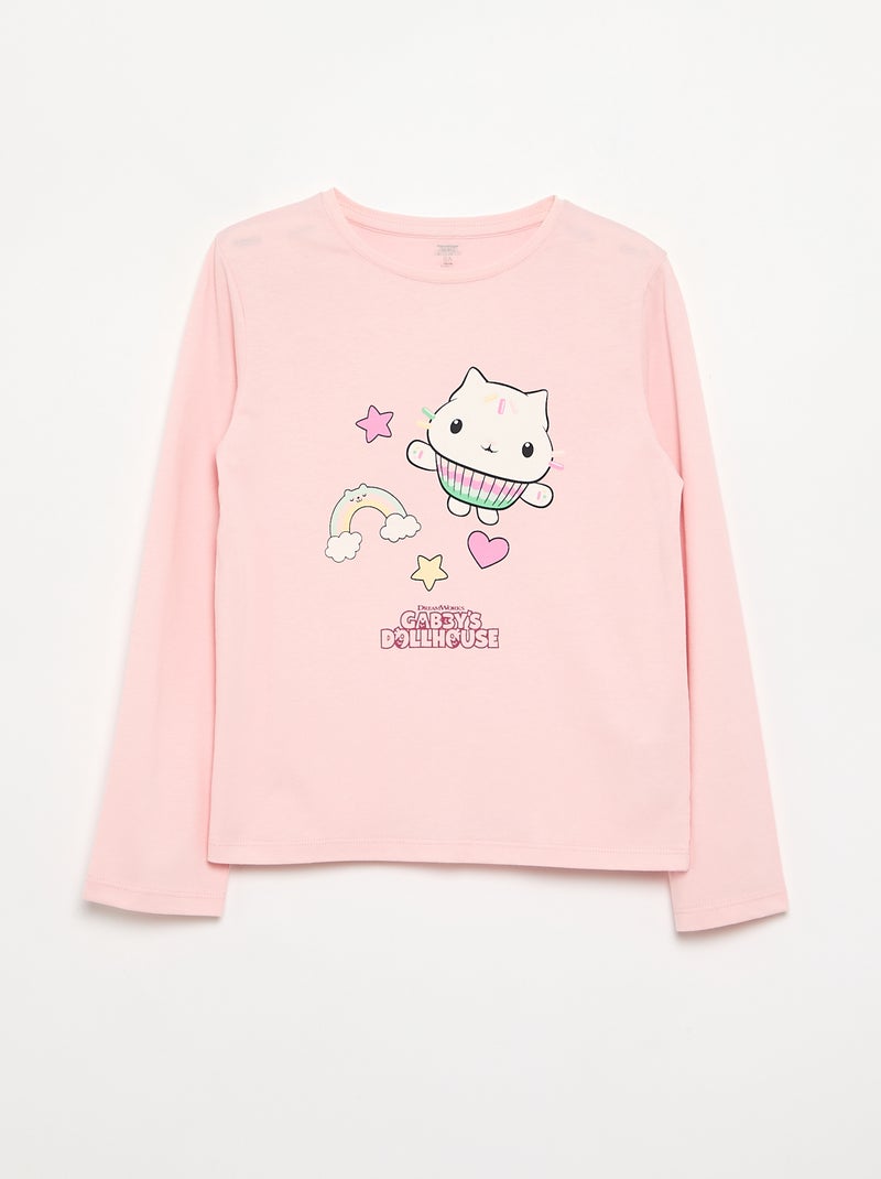Lot de 3 T-shirts 'Gabby et la maison magique' à manches longues Rose - Kiabi