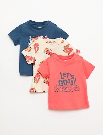 Lot de 3 T-shirts imprimés 'Disney'