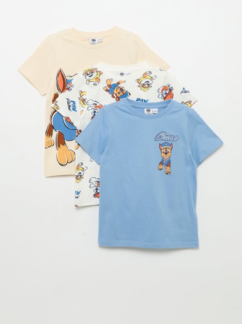 Lot de 3 T-shirts 'Pat' Patrouille' à manches courtes - Kiabi