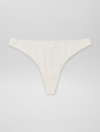 Lot de 3 tangas en coton