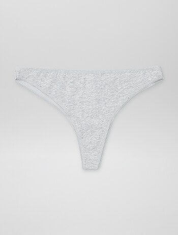 Lot de 3 tangas en coton