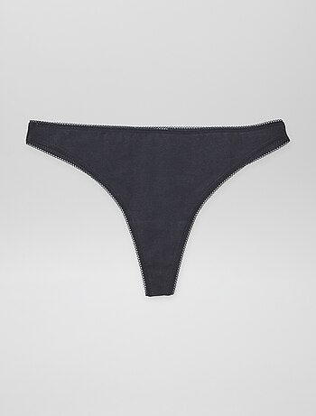 Lot de 3 tangas en coton