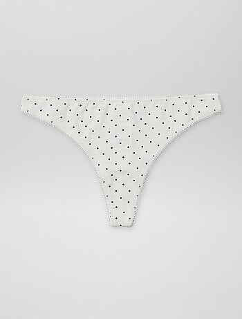 Lot de 3 tangas en coton