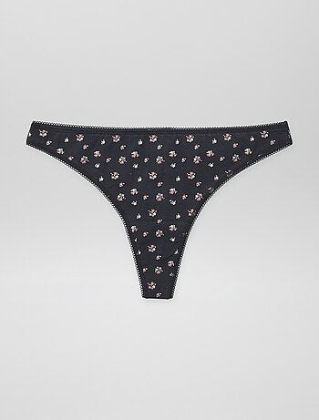 Lot de 3 tangas en coton