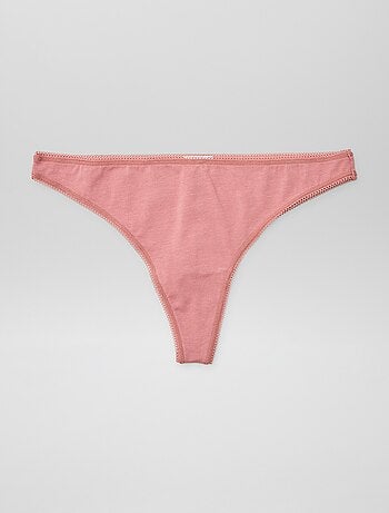 Lot de 3 tangas en coton