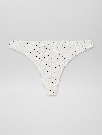 Lot de 3 tangas en coton