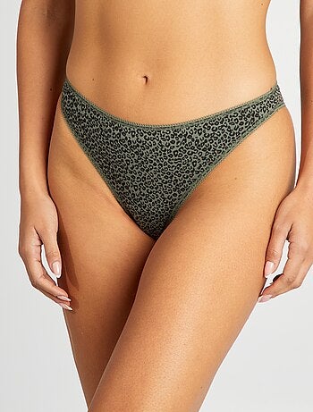 Lot de 3 tangas en coton