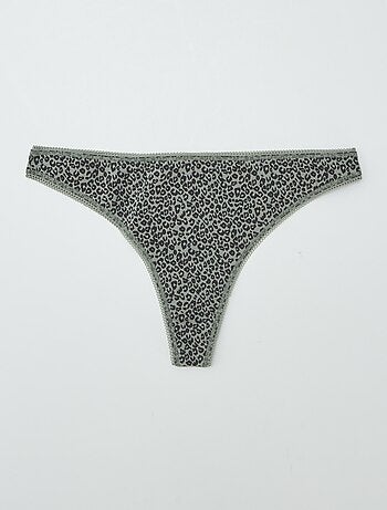 Lot de 3 tangas en coton