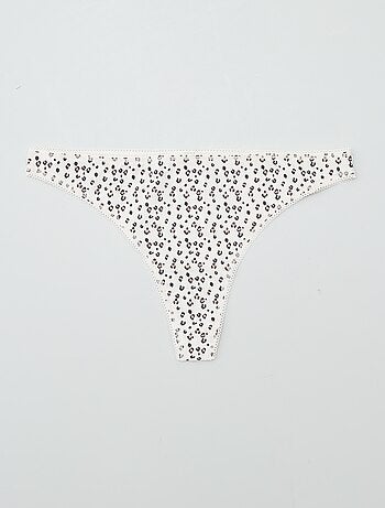 Lot de 3 tangas en coton