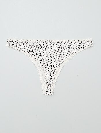 Lot de 3 tangas en coton