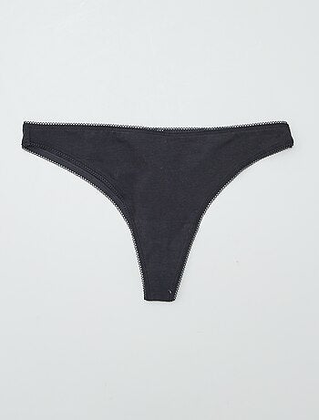 Lot de 3 tangas en coton