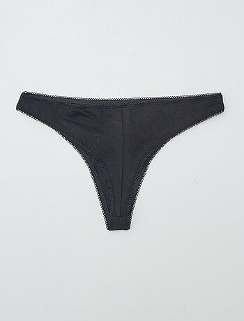 Lot de 3 tangas en coton