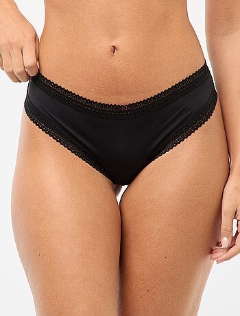 Lot de 3 tangas en microfibre imprimé