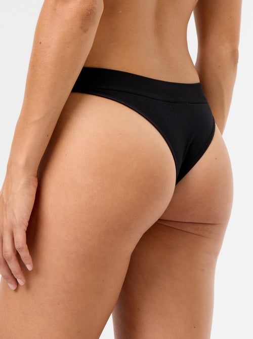 Lot de 3 tangas sans couture - Kiabi