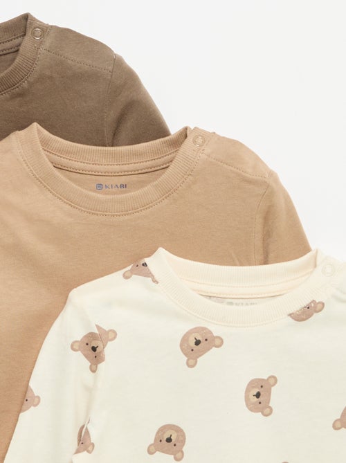 Lot de 3 tee-shirts à manches longues - Kiabi