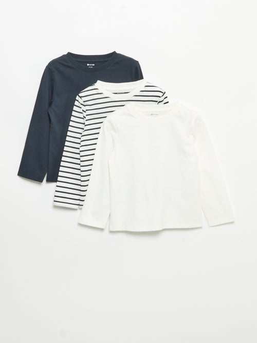 Lot de 3 tee-shirts à manches longues - Kiabi