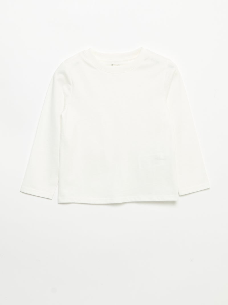 Lot de 3 tee-shirts à manches longues Beige - Kiabi