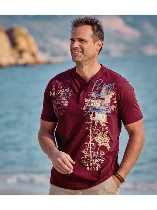 Lot de 3 Tee-Shirts Col Boutonné Capri   - ATLAS FOR MEN - Kiabi