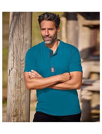 Lot de 3 Tee-shirts Col Boutonné Unis - ATLAS FOR MEN