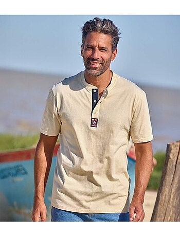 Lot de 3 Tee-shirts Col Boutonné Unis - ATLAS FOR MEN