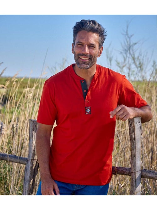 Lot de 3 Tee-Shirts Col Boutonné Décontraction   - ATLAS FOR MEN - Kiabi