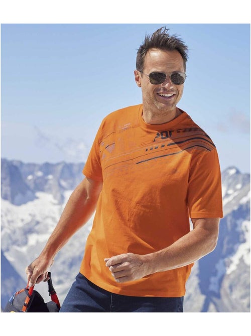 Lot de 3 Tee-Shirts Graphic Sport - ATLAS FOR MEN - Kiabi Lot de 3 Tee-Shirts Graphic Sport - ATLAS FOR MEN - Kiabi