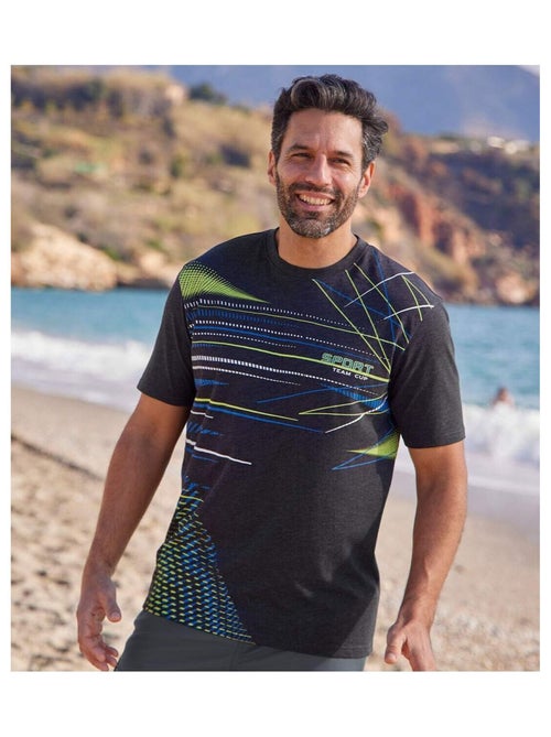 Lot de 3 Tee-Shirts Graphique Sport - ATLAS FOR MEN - Kiabi Lot de 3 Tee-Shirts Graphique Sport - ATLAS FOR MEN - Kiabi