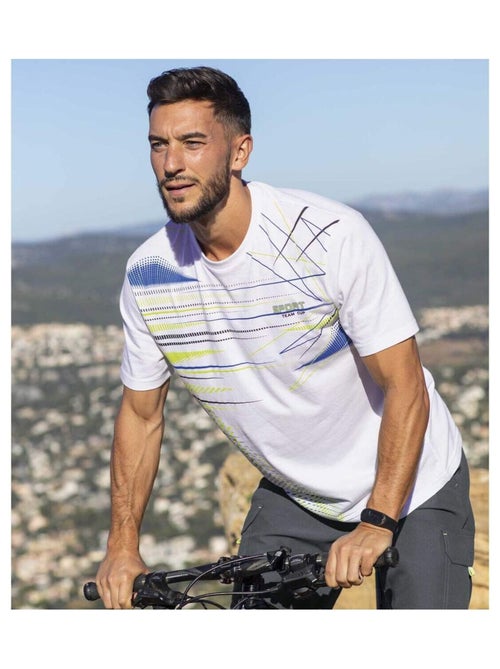 Lot de 3 Tee-Shirts Graphique Sport - ATLAS FOR MEN - Kiabi Lot de 3 Tee-Shirts Graphique Sport - ATLAS FOR MEN - Kiabi