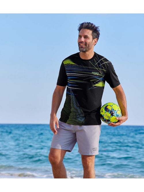 Lot de 3 Tee-Shirts Graphique Sport - ATLAS FOR MEN - Kiabi Lot de 3 Tee-Shirts Graphique Sport - ATLAS FOR MEN - Kiabi