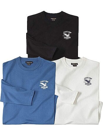 Lot de 3 Tee-shirts Manches Longues Colorado - ATLAS FOR MEN