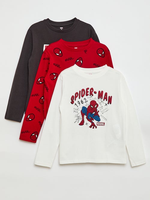 Lot de 3 tee-shirts 'Spider-Man' 'Marvel' - Kiabi