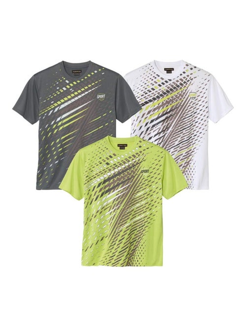 Lot de 3 Tee-Shirts Sport - ATLAS FOR MEN - Kiabi Lot de 3 Tee-Shirts Sport - ATLAS FOR MEN - Kiabi