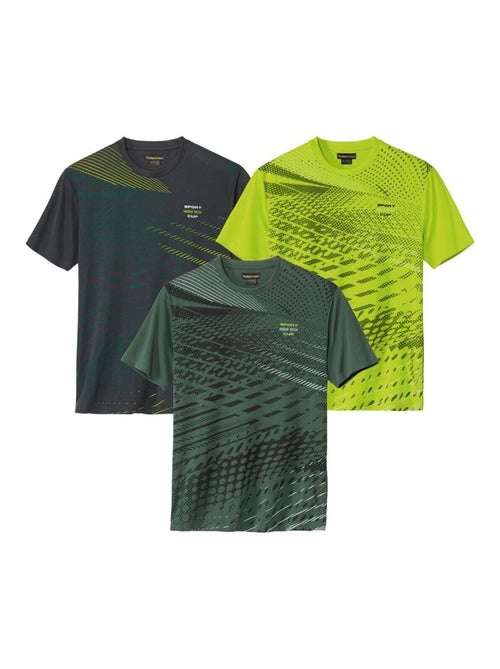Lot de 3 Tee-Shirts Sport - ATLAS FOR MEN - Kiabi Lot de 3 Tee-Shirts Sport - ATLAS FOR MEN - Kiabi