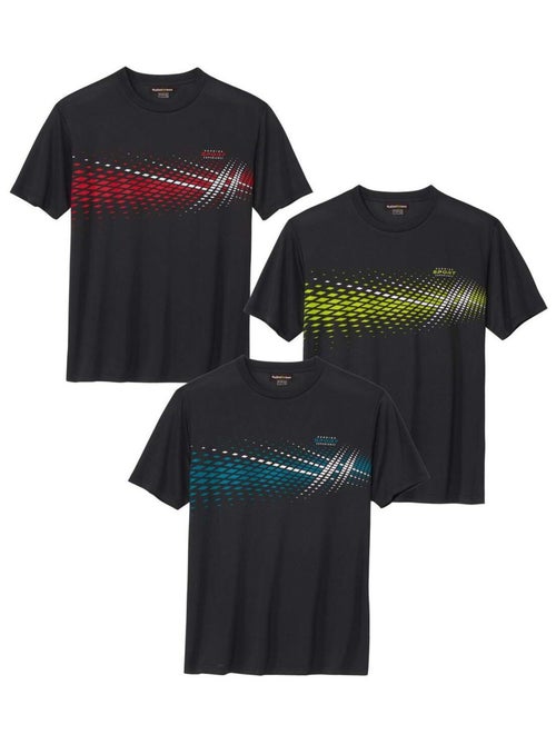 Lot de 3 Tee-Shirts Sport - ATLAS FOR MEN - Kiabi Lot de 3 Tee-Shirts Sport - ATLAS FOR MEN - Kiabi