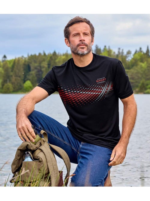 Lot de 3 Tee-Shirts Sport Imprimé Graphique - ATLAS FOR MEN - Kiabi Lot de 3 Tee-Shirts Sport Imprimé Graphique - ATLAS FOR MEN - Kiabi