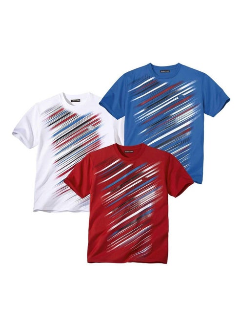 Lot de 3 Tee-Shirts Sport Intense - ATLAS FOR MEN - Kiabi Lot de 3 Tee-Shirts Sport Intense - ATLAS FOR MEN - Kiabi