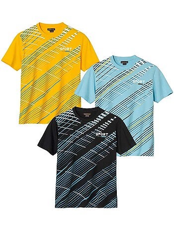Lot de 3 tee-shirts sport runing spring - atlas for men