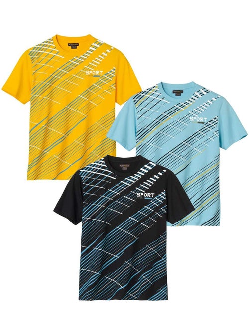 Lot de 3 Tee-Shirts Sport Runing Spring   - ATLAS FOR MEN - Kiabi