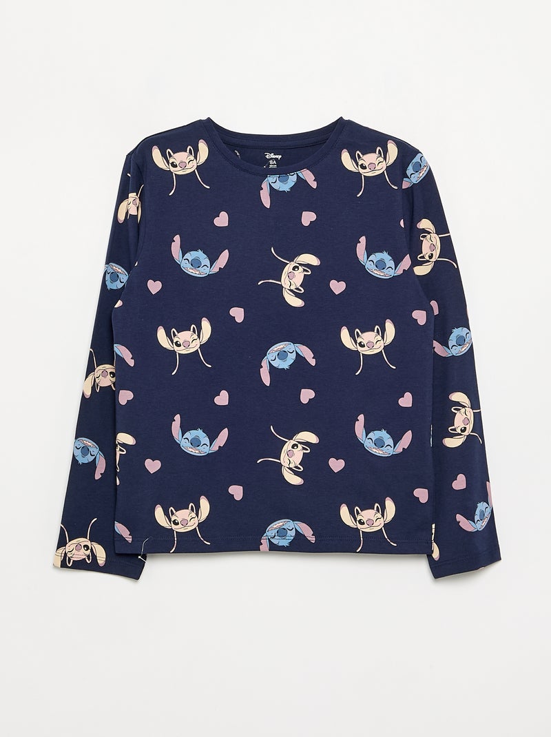 Lot de 3 tee-shirts 'Stitch' & 'Angel' Rose - Kiabi