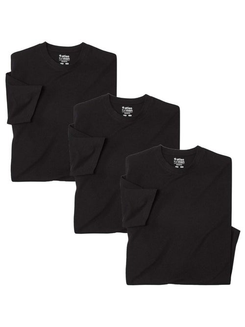 Lot de 3 Tee-Shirts Unis  - ATLAS FOR MEN - Kiabi