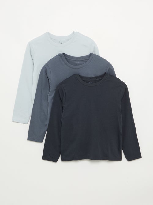 Lot de 3 tee-shirts unis - Kiabi