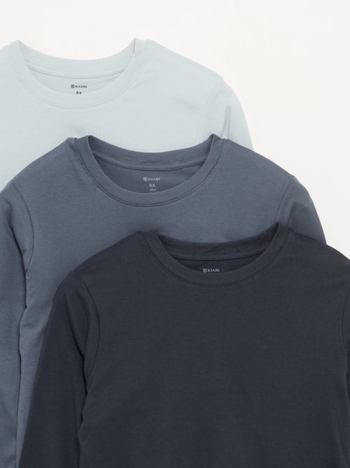 Lot de 3 tee-shirts unis - Kiabi