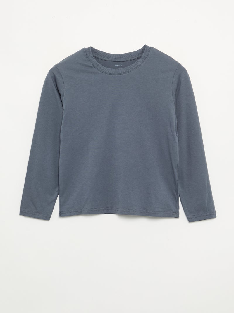 Lot de 3 tee-shirts unis Gris - Kiabi