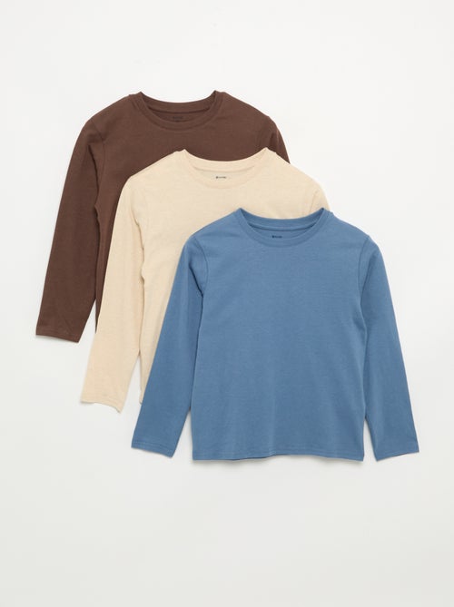 Lot de 3 tee-shirts unis - Kiabi