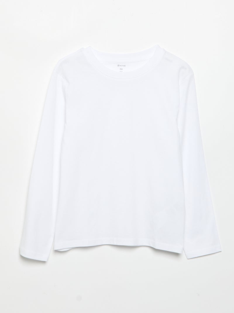 Lot de 3 tee-shirts unis Noir - Kiabi