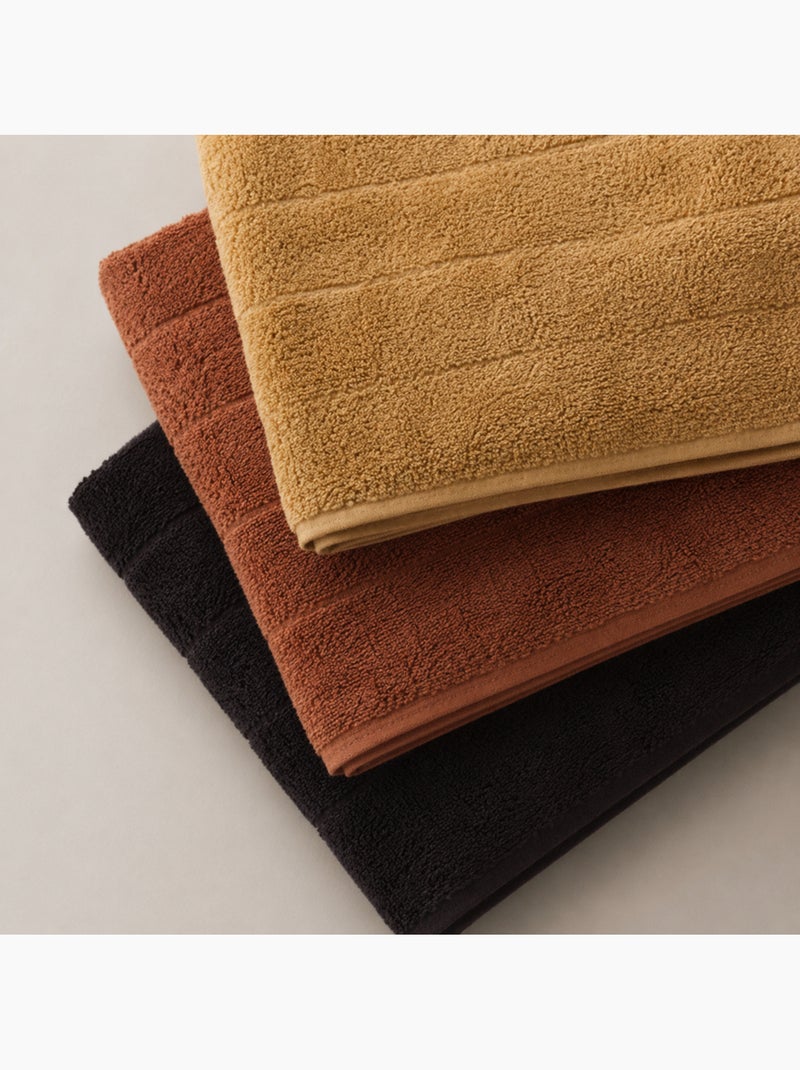 Lot de 3 torchons de cuisine 100 % coton, couleurs assorties, tissu éponge - Gamusi. Marron chocolat - Kiabi