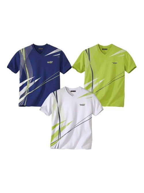 LOT DE 3 TSHIRTS MC SPORT - ATLAS FOR MEN - Kiabi LOT DE 3 TSHIRTS MC SPORT - ATLAS FOR MEN - Kiabi