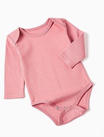 Lot de 4 bodies en coton unis/imprimés